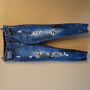 Grace and Lace Dark Wash Mid Rise Shaper Jeans
